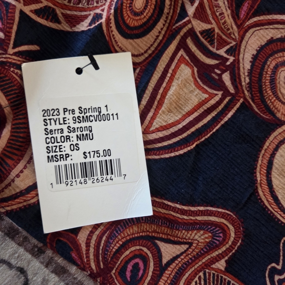 A.L.C Serra Serong Printed Cotton & Silk Blend Cover Up NWT - Picture 4 of 9